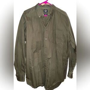 DOCKERS MEN’S shirt, twill, all cotton, worn once